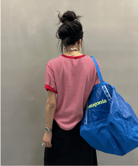 relaxed border tee / 2color　hm2351