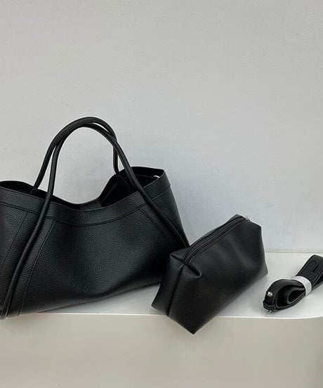 soft leather basket bag / 6color　hm1859