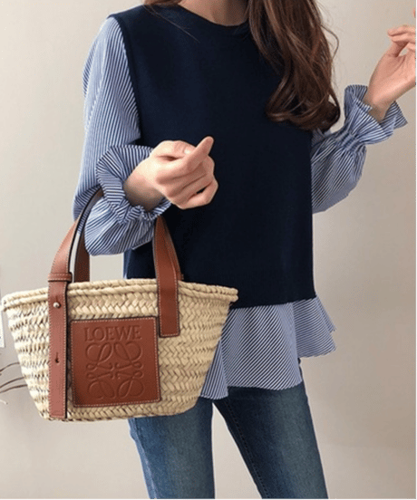 vest & blouse set / 3color　hm2648