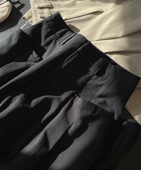 high waist wide pants / 2color　hm1748