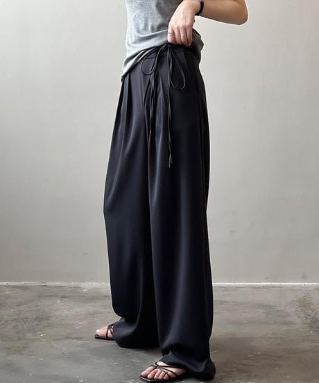 tie-waist wide pants / 2color　hm2444
