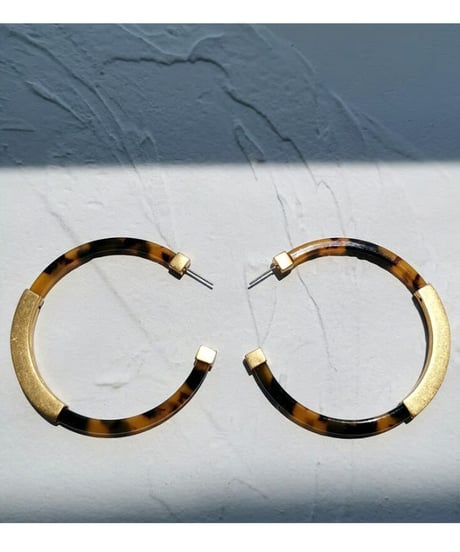 ortoise gold hoop pierce　hm2148