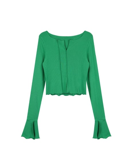 frill slim cutsew / 2color　hm2027