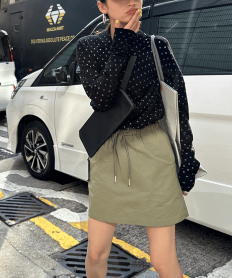 a-line mini skirt / 2color　hm1248