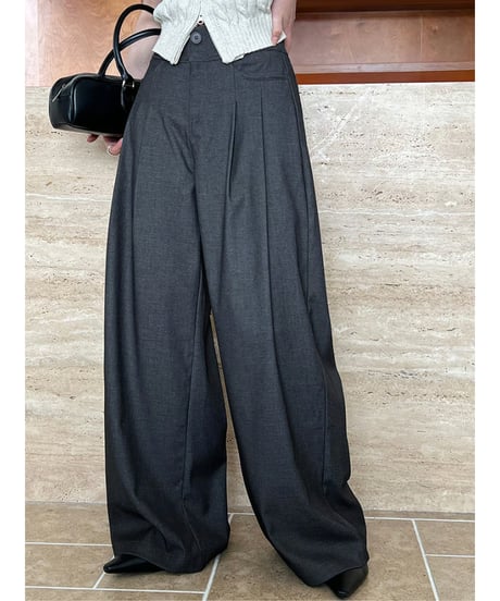 draped wide pants / 2color　hm2050