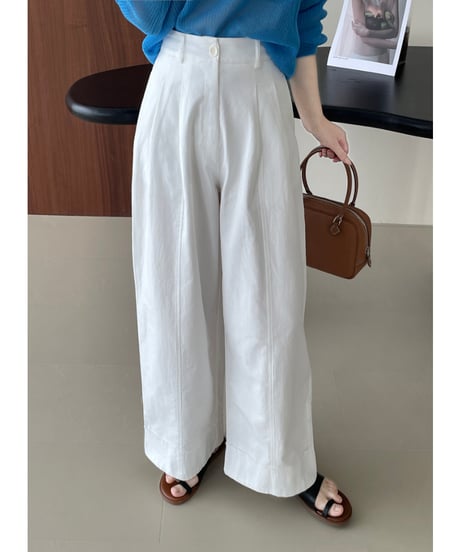 tuck wide pants / 2color　hm1602