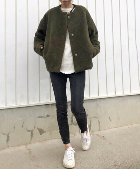 cozy round bore jacket / 3color　hm2566