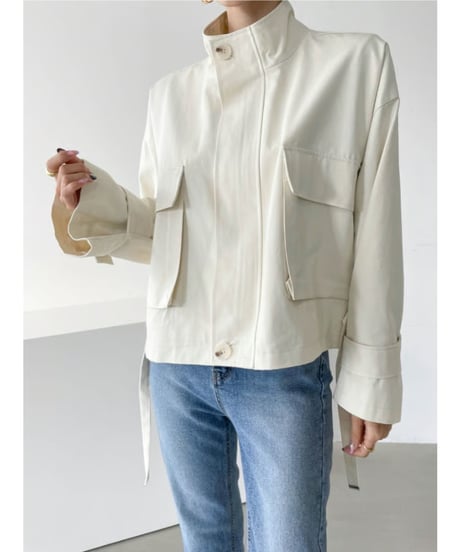 stand collar jacket / 3color　hm2841