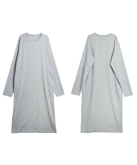 relaxed Waffle dress  / 4color　hm2626