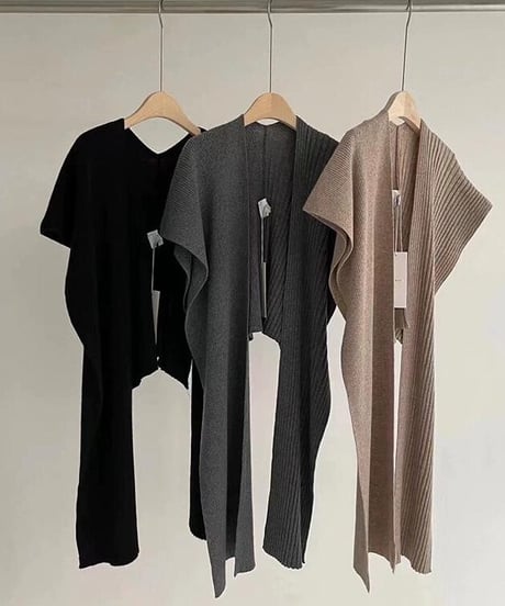 2way stole gilet / 3color　hm2525
