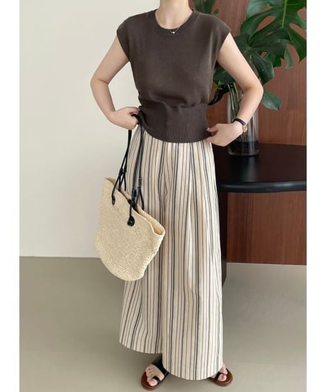 stripe relax pants / 2color　hm2370