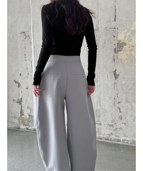 structured wide pants / 2color　hm2078