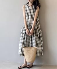 check flare dress　hm2293