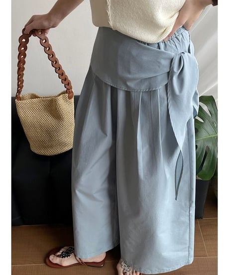 belted wrap pants / 2color　hm2408