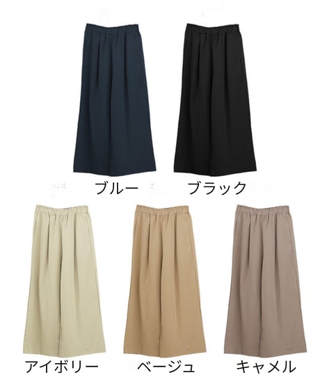 tuck wide pants / 5color　hm2974