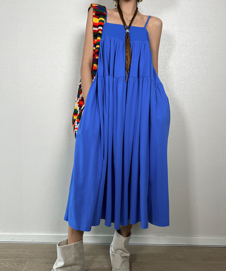 tiered cami dress / 2color 　hm1631