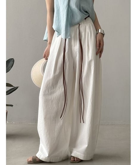 belted breeze pants / 2color　hm2227