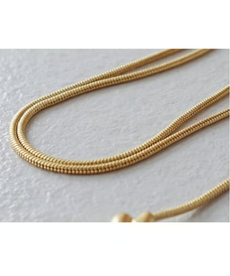 knotted gold necklace　hm2147