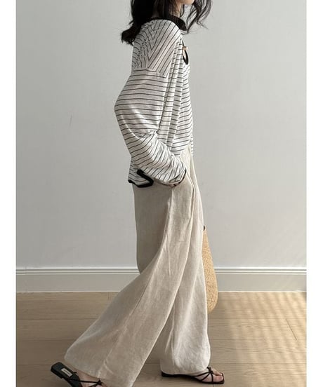 relax wide pants　hm2316