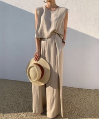 sleeveless suit setup / 3color　hm1485