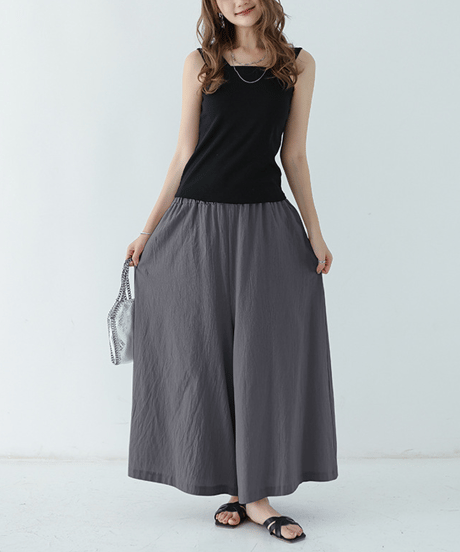 linen wide pants / 12color　hm2936