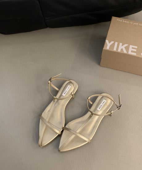cross strap sandal / 2color　hm1572