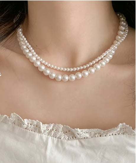 elegant pearl necklace　hm2121
