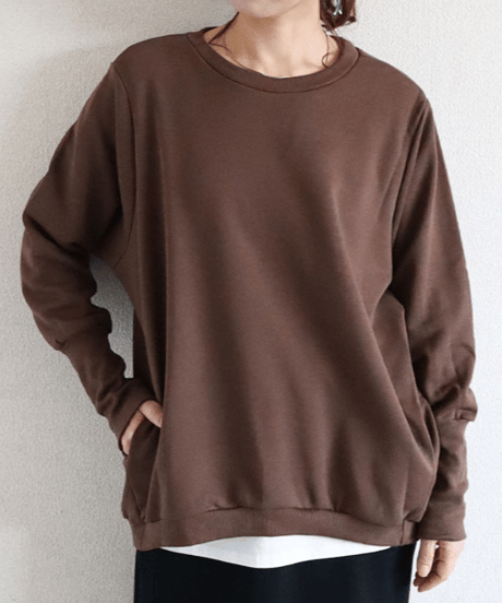 long ribbed sweatshirt  / 19color　hm2641