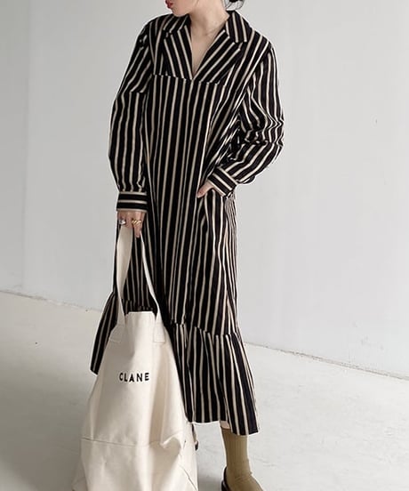 classical striped dress　hm1657