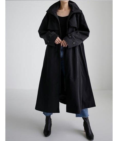 oversized a-line coat　hm1837