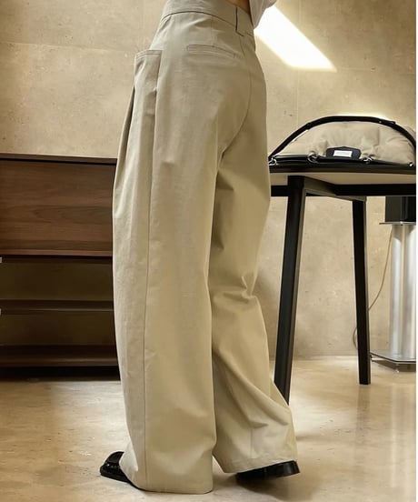 high waist wide pants / 2color　hm1748