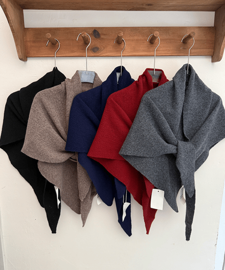 knit tippet scarf / 5color　hm2599