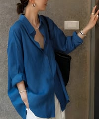 luxe long-sleeve shirt / 2color　hm2485
