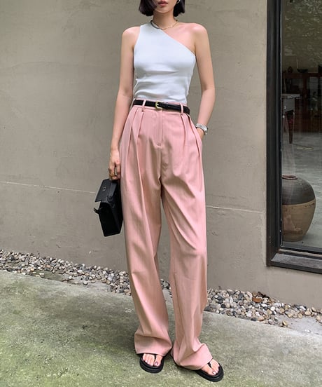 stripe tuck pants / 3color　hm1597