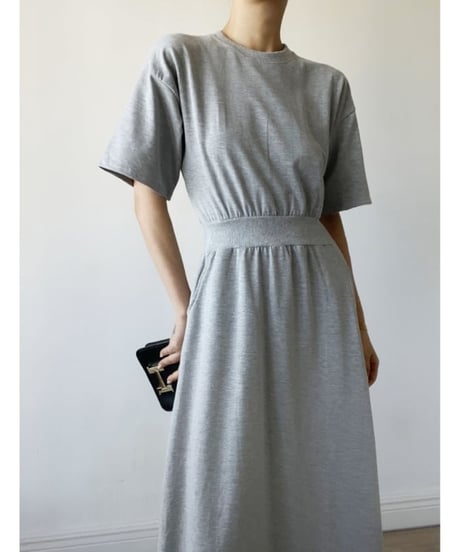 soft jersey midi dress / 2color　hm2113