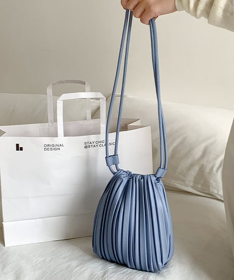 pleated mini bag / 6color　hm2934