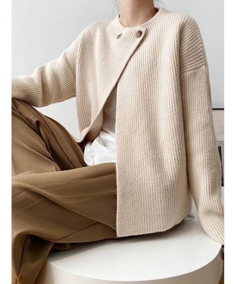 2button knit cardigan / 3color　hm1722