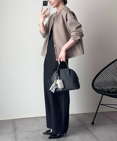 collarless short jacket / 3color　hm2602