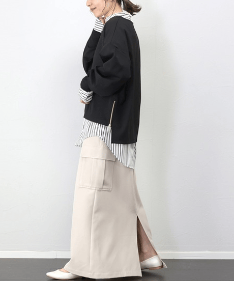 side zipper pullover / 4color　hm2647