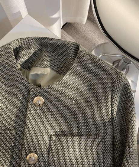 classical tweed jacket　hm2544