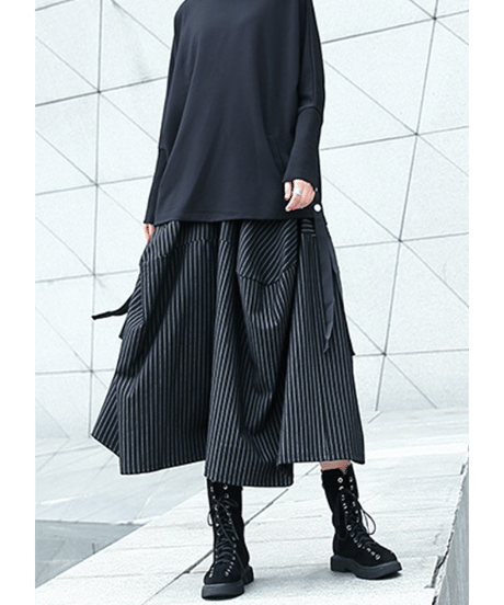 striped balloon skirt　hm2728