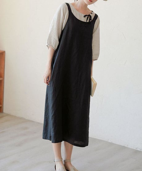cotton jumperskirt / 2color　hm1470