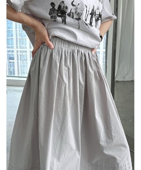border hem skirt / 3color　hm2298