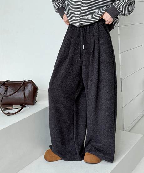 wide leg sweat pants / 2color　hm2738