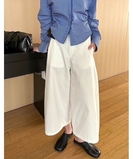wide cropped pants / 2color　hm2328