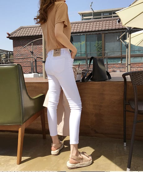 cropped skinny pants / 8color　hm2120