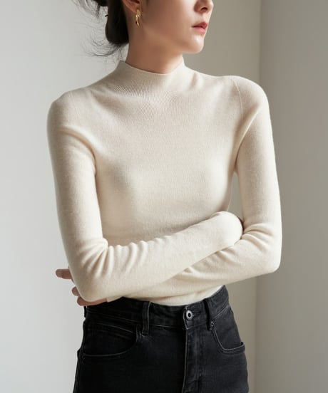 middle neck knit / 5color　hm2801