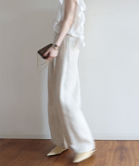 《即納》wide leg tuck pants /3color　hm1526