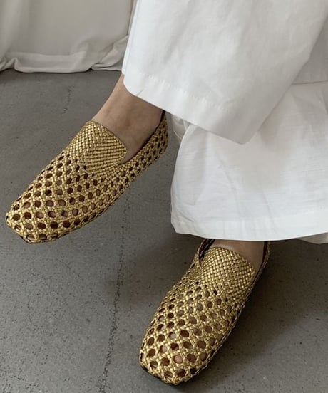 woven slide mules / 3color　hm2367