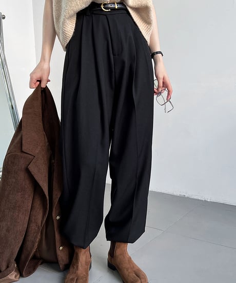 relaxed wide pants / 3color　hm2069